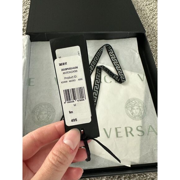 Versace Greca Border Medusa Blue Swim Shorts – Size 6 Medium (Boxed) - Picture 8 of 9